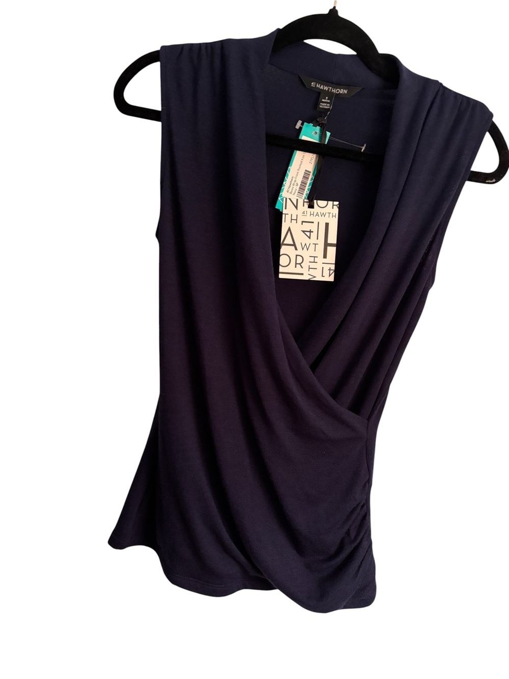 🔥41 Hawthorn Navy Surplice Sleeveless Tank Size S NWT🔥